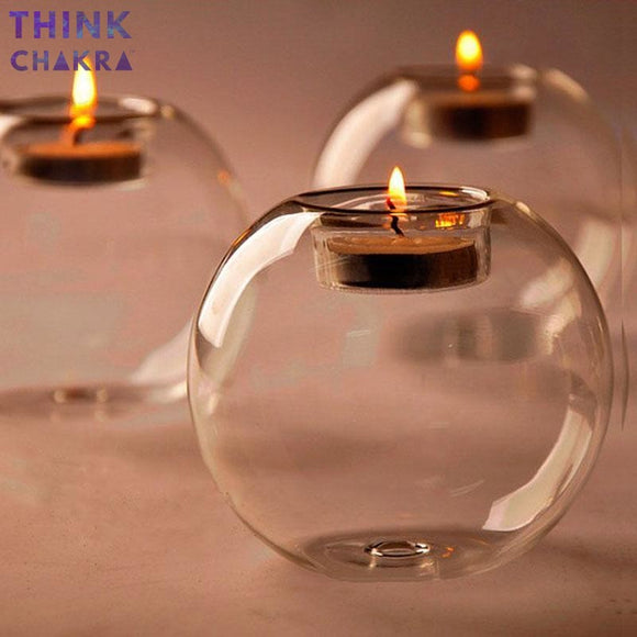 Meditation Room Glass Candle Holder